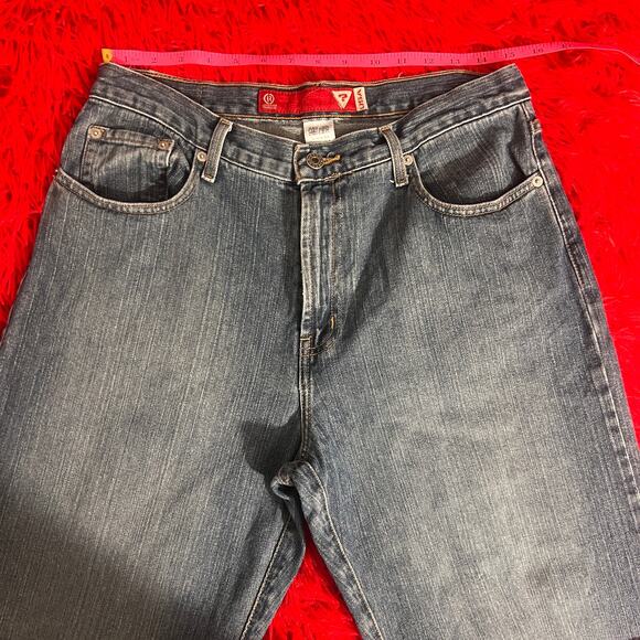 Grungecore Mens Vintage 2000s Guess jeans Medium Dark Wash 32 x 32 - Picture 2 of 4